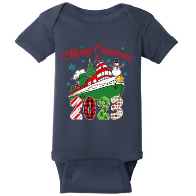 Merry Cruisemas Family Cruise Christmas Funny Boat Trip Baby Bodysuit