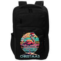 Merry Christmas Flamingo Pink Flamingo Christmas Xmas Gift Impact Tech Backpack