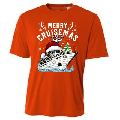 Merry Cruisemas Funny Cruise Ship Family Christmas Meaningful Gift Cooling Performance Crew T-Shirt