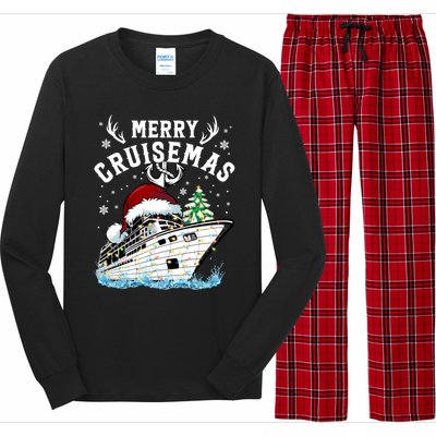 Merry Cruisemas Funny Cruise Ship Family Christmas Meaningful Gift Long Sleeve Pajama Set