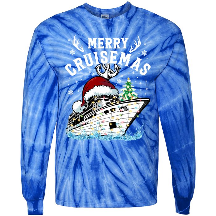 Merry Cruisemas Funny Cruise Ship Family Christmas Meaningful Gift Tie-Dye Long Sleeve Shirt