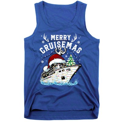 Merry Cruisemas Funny Cruise Ship Family Christmas Meaningful Gift Tank Top