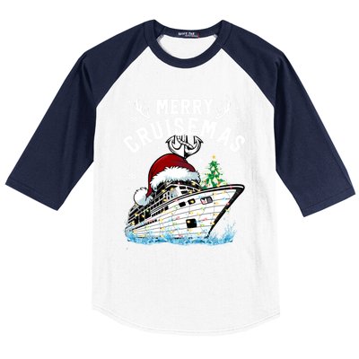 Merry Cruisemas Funny Cruise Ship Family Christmas Meaningful Gift Baseball Sleeve Shirt