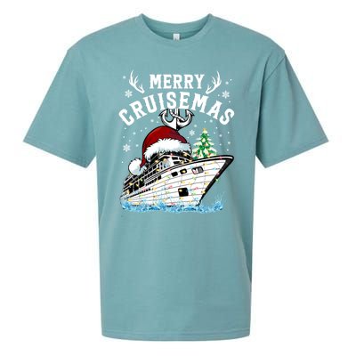 Merry Cruisemas Funny Cruise Ship Family Christmas Meaningful Gift Sueded Cloud Jersey T-Shirt