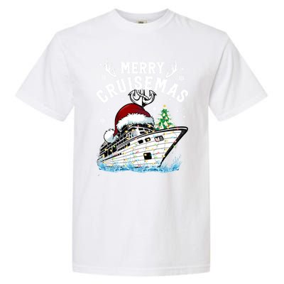 Merry Cruisemas Funny Cruise Ship Family Christmas Meaningful Gift Garment-Dyed Heavyweight T-Shirt