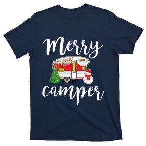 Merry Camper Funny Camper Christmas Tree Camping T-Shirt