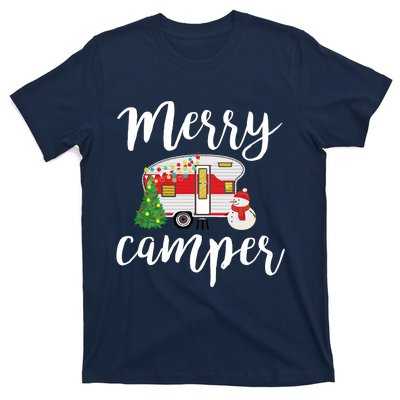 Merry Camper Funny Camper Christmas Tree Camping T-Shirt