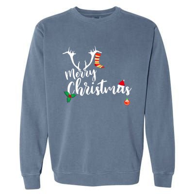 Merry Christmas Funny Gift Garment-Dyed Sweatshirt