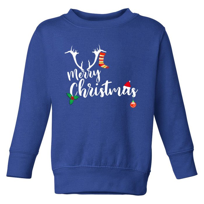 Merry Christmas Funny Gift Toddler Sweatshirt