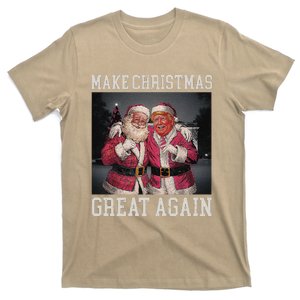 Make Christmas Great Again Funny Santa Trump 2024 Xmas T-Shirt