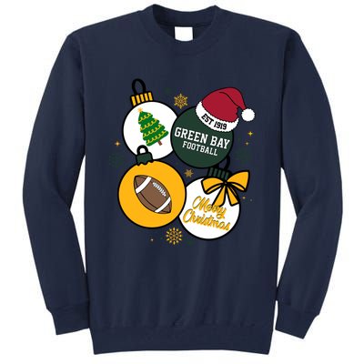 Merry Christmas Green Bay Baseball Est 1919 Tall Sweatshirt