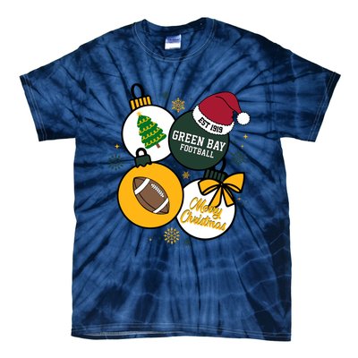 Merry Christmas Green Bay Baseball Est 1919 Tie-Dye T-Shirt