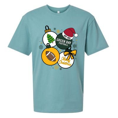 Merry Christmas Green Bay Baseball Est 1919 Sueded Cloud Jersey T-Shirt