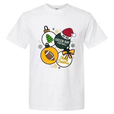 Merry Christmas Green Bay Baseball Est 1919 Garment-Dyed Heavyweight T-Shirt