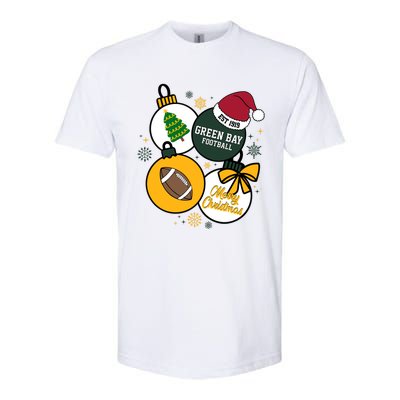 Merry Christmas Green Bay Baseball Est 1919 Softstyle CVC T-Shirt