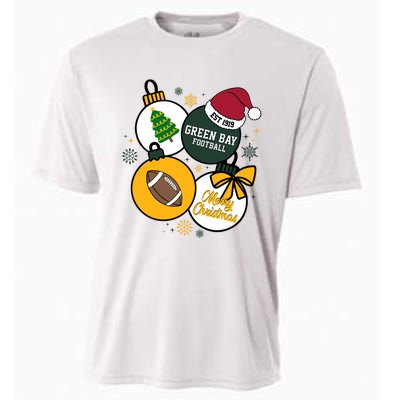 Merry Christmas Green Bay Baseball Est 1919 Cooling Performance Crew T-Shirt