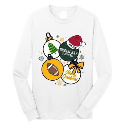 Merry Christmas Green Bay Baseball Est 1919 Long Sleeve Shirt