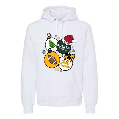 Merry Christmas Green Bay Baseball Est 1919 Premium Hoodie