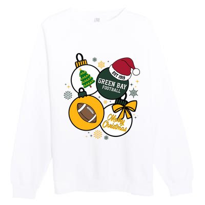 Merry Christmas Green Bay Baseball Est 1919 Premium Crewneck Sweatshirt