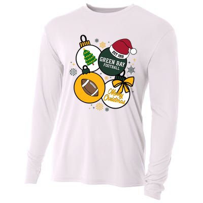 Merry Christmas Green Bay Baseball Est 1919 Cooling Performance Long Sleeve Crew