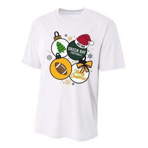 Merry Christmas Green Bay Baseball Est 1919 Performance Sprint T-Shirt