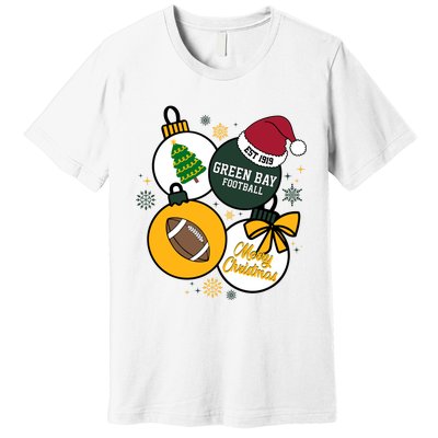 Merry Christmas Green Bay Baseball Est 1919 Premium T-Shirt