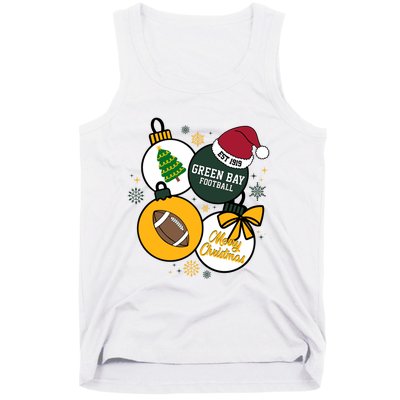 Merry Christmas Green Bay Baseball Est 1919 Tank Top