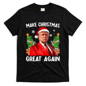 Make Christmas Great Again Funny Santa Trump 2024 T-Shirt