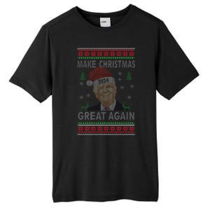 Make Christmas Great Again Funny Trump Ugly Christmas Tall Fusion ChromaSoft Performance T-Shirt