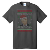 Make Christmas Great Again Funny Trump Ugly Christmas Tall T-Shirt