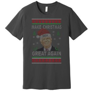 Make Christmas Great Again Funny Trump Ugly Christmas Premium T-Shirt