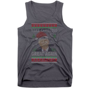 Make Christmas Great Again Funny Trump Ugly Christmas Tank Top