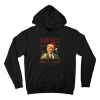 Make Christmas Great Again Funny Trump Santa Hat Xmas Ugly Hoodie