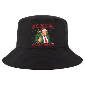 Make Christmas Great Again Funny Santa 2024 Christmas Cool Comfort Performance Bucket Hat