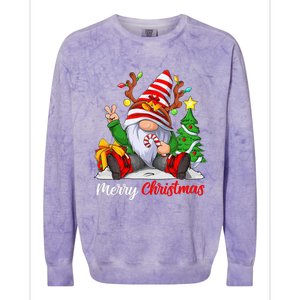 Merry Christmas Gnome Family Christmas For Colorblast Crewneck Sweatshirt