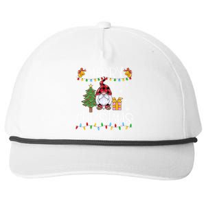 Merry Christmas Gnome Family Christmas Meaningful Gift Great Gift Snapback Five-Panel Rope Hat