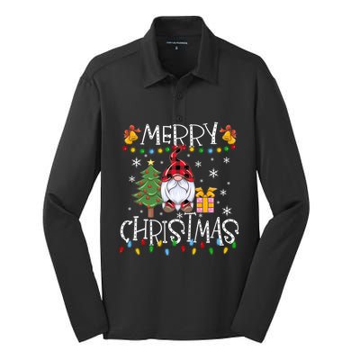 Merry Christmas Gnome Family Christmas Meaningful Gift Great Gift Silk Touch Performance Long Sleeve Polo