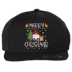 Merry Christmas Gnome Family Christmas Meaningful Gift Great Gift Wool Snapback Cap