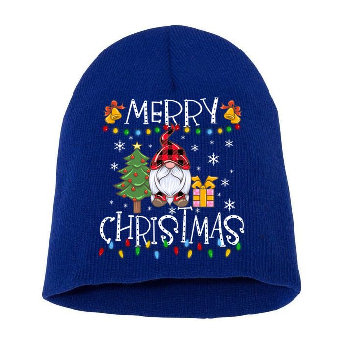 Merry Christmas Gnome Family Christmas Meaningful Gift Great Gift Short Acrylic Beanie