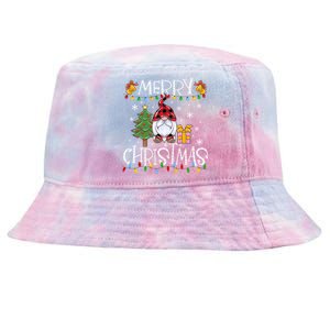 Merry Christmas Gnome Family Christmas Meaningful Gift Great Gift Tie-Dyed Bucket Hat