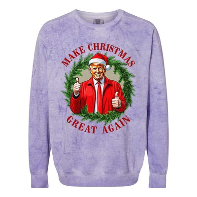 Make Christmas Great Again Donald Trump Maga Colorblast Crewneck Sweatshirt