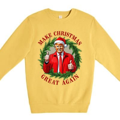 Make Christmas Great Again Donald Trump Maga Premium Crewneck Sweatshirt