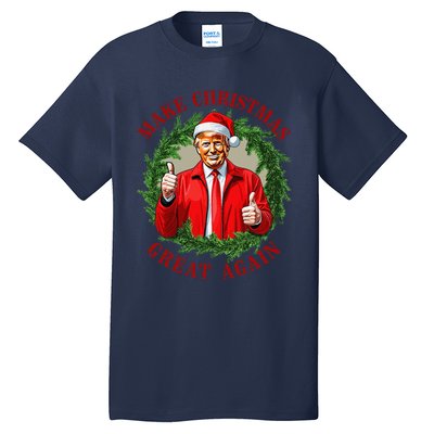 Make Christmas Great Again Donald Trump Maga Tall T-Shirt