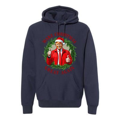 Make Christmas Great Again Donald Trump Maga Premium Hoodie