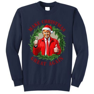 Make Christmas Great Again Donald Trump Maga Tall Sweatshirt