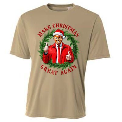 Make Christmas Great Again Donald Trump Maga Cooling Performance Crew T-Shirt