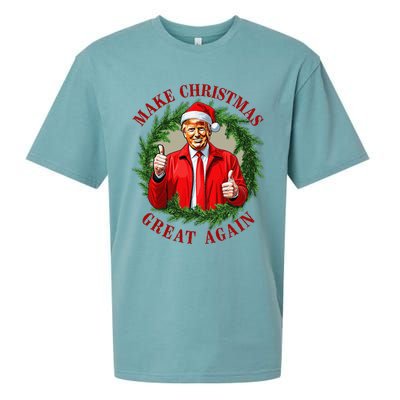 Make Christmas Great Again Donald Trump Maga Sueded Cloud Jersey T-Shirt