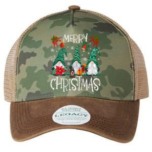 Merry Christmas Gnome Family Light Christmas Gift Legacy Tie Dye Trucker Hat