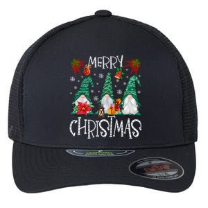 Merry Christmas Gnome Family Light Christmas Gift Flexfit Unipanel Trucker Cap