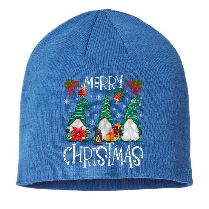 Merry Christmas Gnome Family Light Christmas Gift Sustainable Beanie